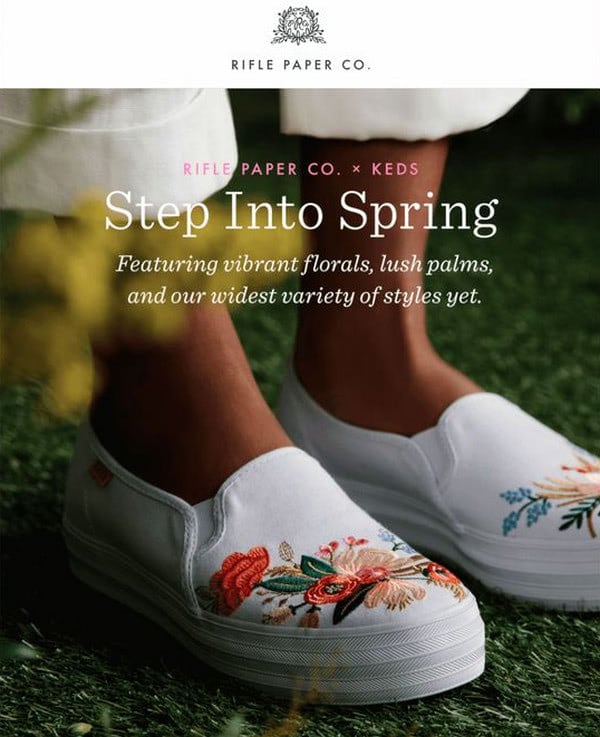 Examples of Spring Email Newsletters with Tips and Tricks