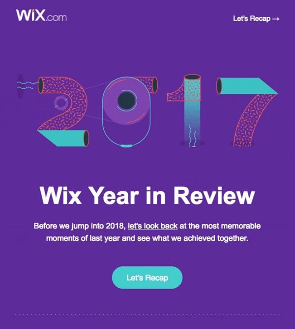 Year in Review by Wix
