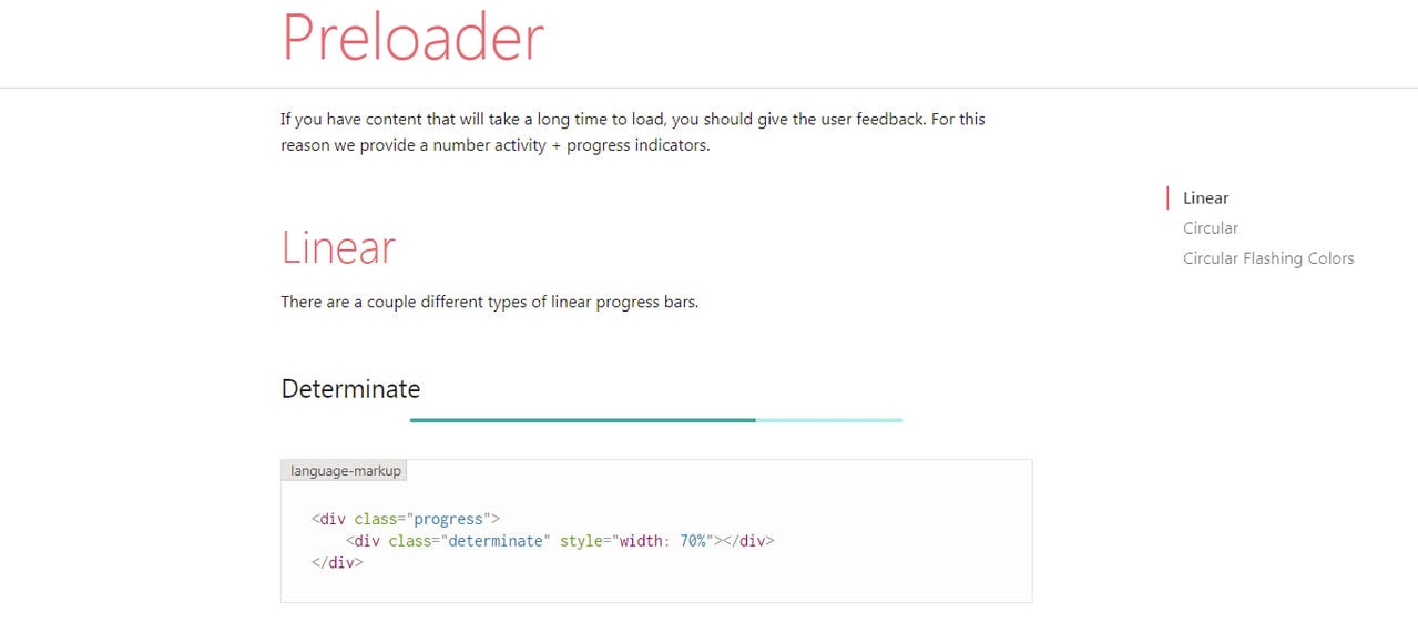 Preloader by Materialize CSS
