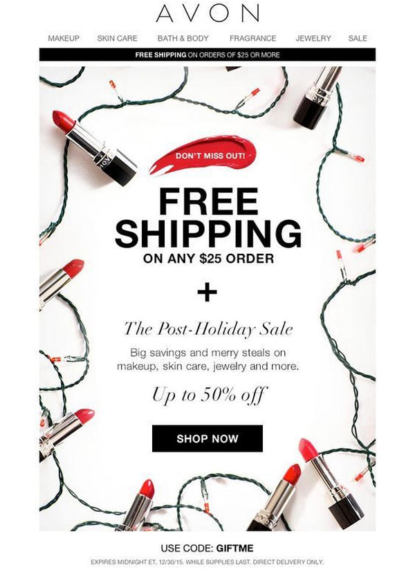 Post Holiday Sale by Avon