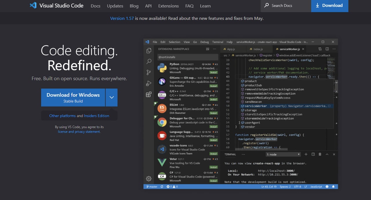 Visual Studio Code – Free Code Editor