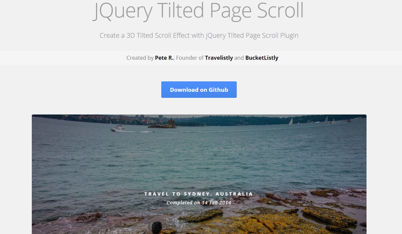 Tilted Page Scroll