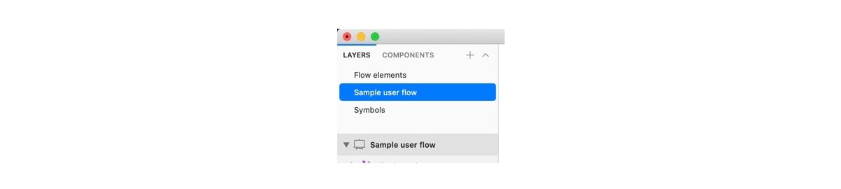 Create a new page for user flows