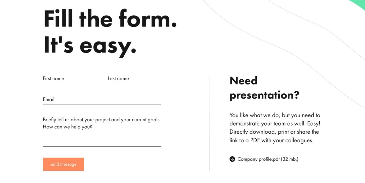 Collection of Inspiring Web Form Examples