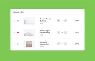 How to Create a Shopping Cart UI using CSS & JavaScript