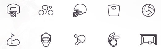 Free Sport Icons and New Examples